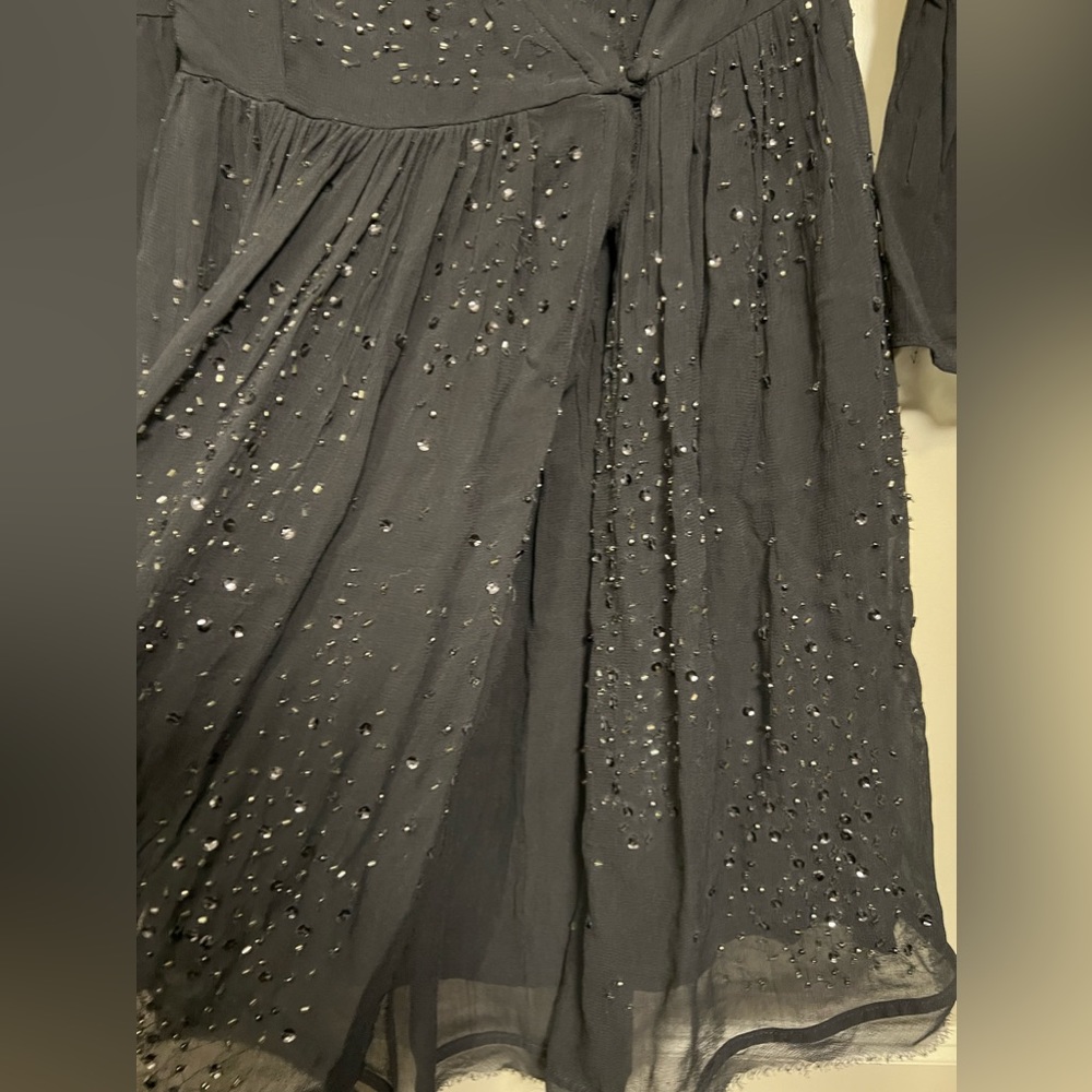Free People Georgette Beaded Wrap Dress - XS - Picture 5 of 12